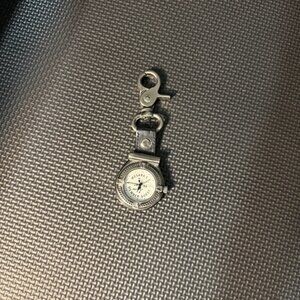 Colibri Silver-Tone Golf-Themed Clip-On Pocket Watch - Mesaba Country Club 2004